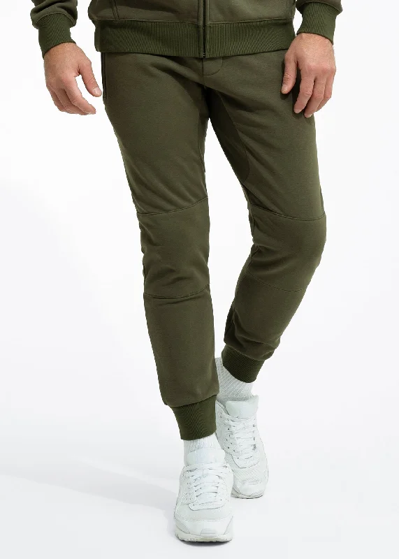 Men's Pants with Functional PocketsStretch Fleece Jogger | Army Green