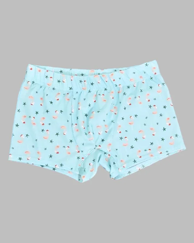 Men's Pants with Ripped and Distressed DetailsMint Flamingo Print Boxer Shorts