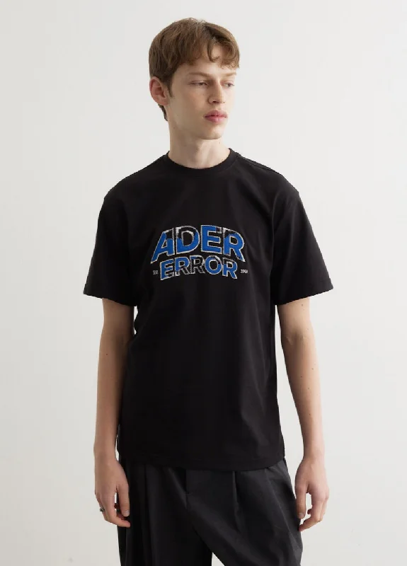 Men's Three-Quarter Sleeved TopsDistressed Logo T-Shirt