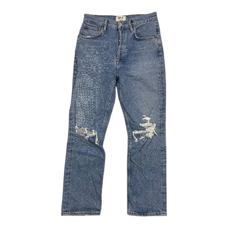 Men's Jeans for SportsJeans Boot Cut By Agolde In Blue Denim, Size: 4