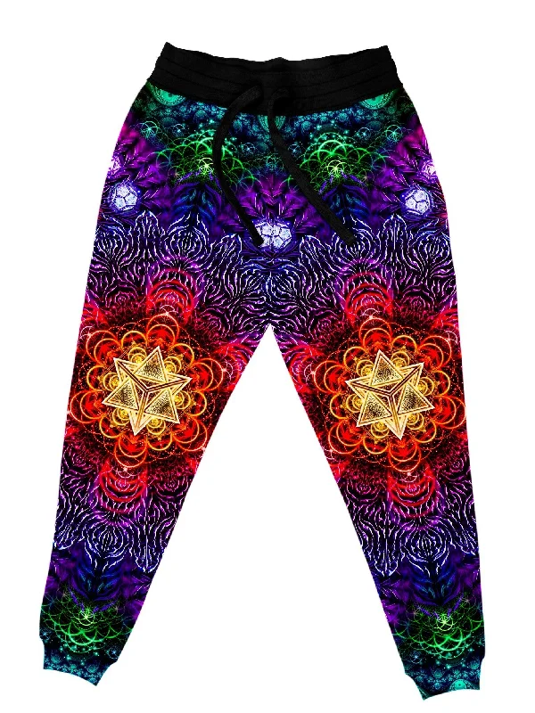 Men's Pants with Contrast StitchingPsychedelic Awakening Joggers