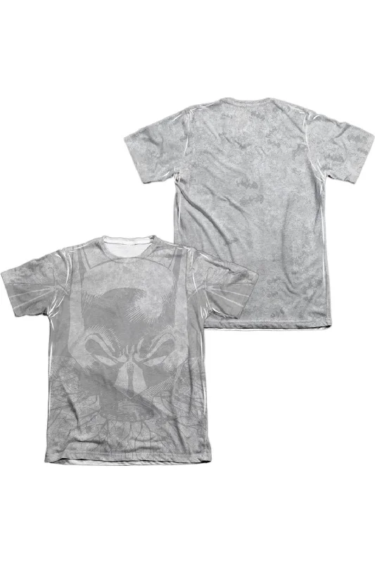 Men's Shirts with Snap ButtonsBatman Rooted Bat Skull (Front/Back Print) Adult 65/35 Poly/Cotton Short Sleeve Tee / T-Shirt