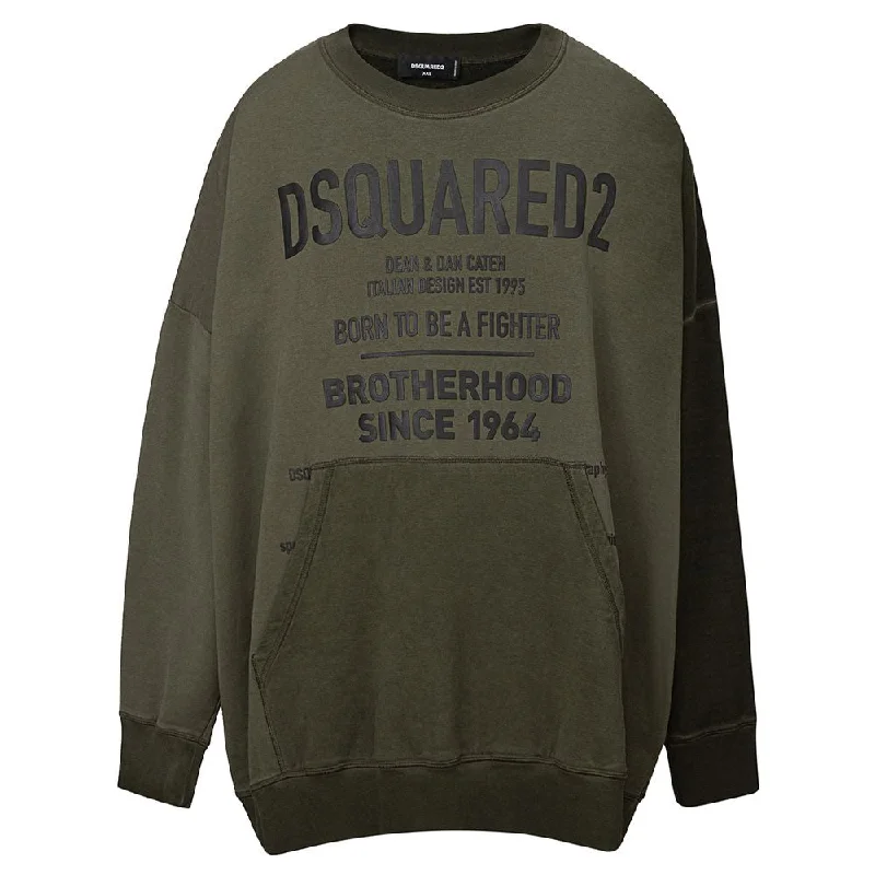 Men's Sweaters with Elastic CuffsDsquared² Cotton Men's Sweater