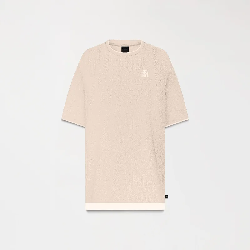 Men's Shirts with Graphic SleevesDAFFIELD T-SHIRT OVERSIZED MEN IRISH CREAM