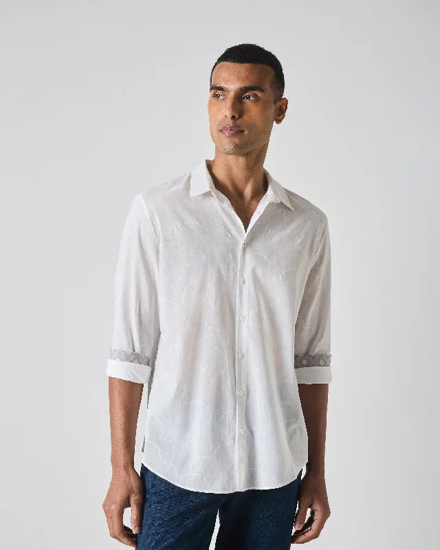 Men's Organic Cotton Shirts for Eco-ConsciousnessHakuna Shirt - White Print