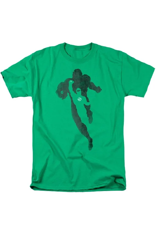 Men's Shirts with Velcro ClosuresDC Comics Lantern Knockout Short Sleeve Adult Tee / T-Shirt