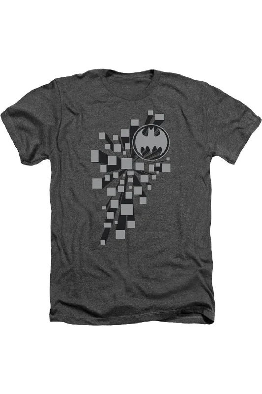 Men's Shirts with Short PlacketsBatman Gotham 3d Adult Heather Tee / T-Shirt