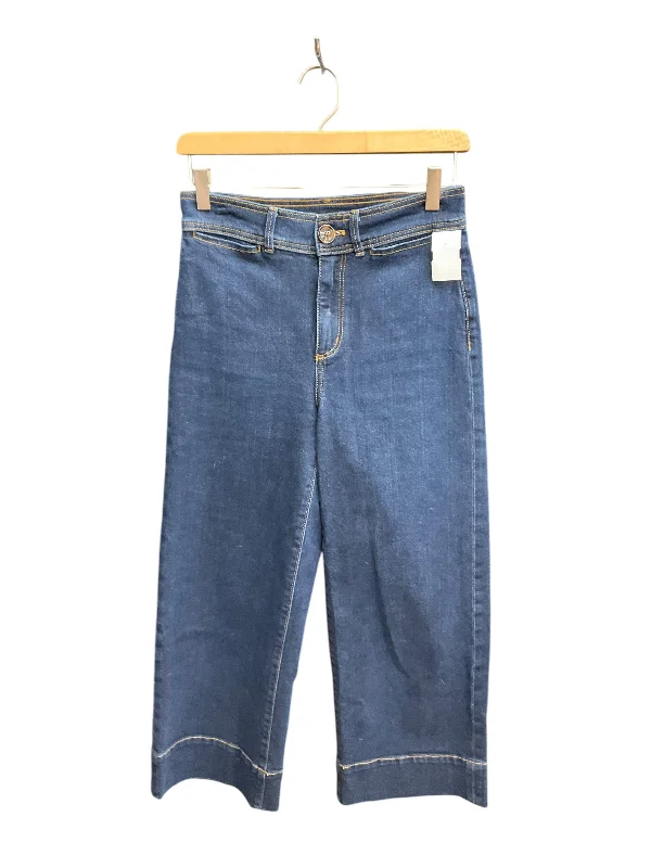 High-Quality Men's JeansJeans Wide Leg By Ann Taylor In Blue Denim, Size: 0