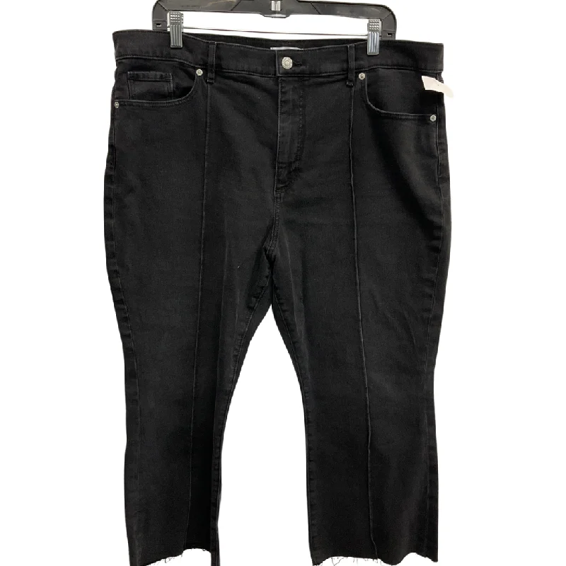 Wash and Wear Men's JeansJeans Cropped By Loft In Black, Size: 18