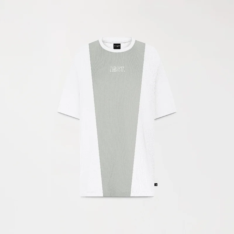 Men's Shirts with Contrast StitchingBLEIS T-SHIRT OVERSIZED MEN WHITE