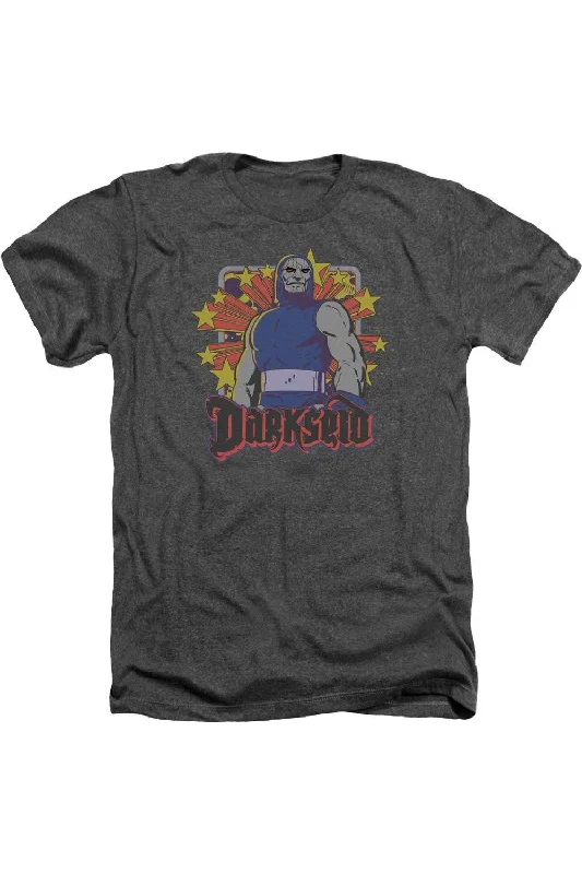 Men's Casual Shirts for Everyday WearDC Comics Darkseid Stars Adult Heather Tee / T-Shirt Men's Casual Shirts for Everyday WearDC Comics Darkseid Stars Adult Heather Tee / T-Shirt