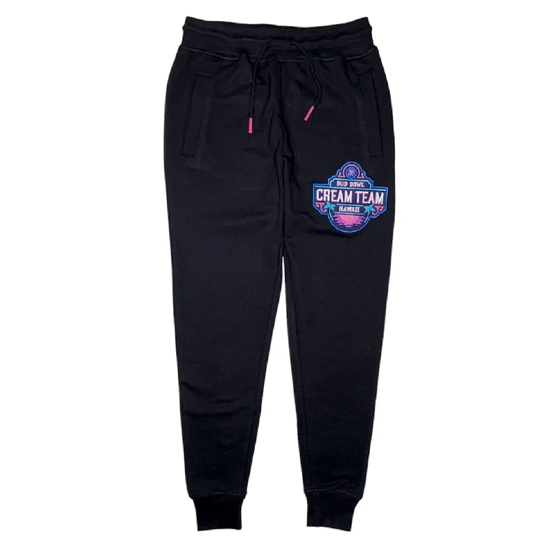Men's Elastic-Waisted Pants for Easy MovementHP Farms Cream Team Hawaii Joggers (Black) 222-36590 Men's Elastic-Waisted Pants for Easy MovementHP Farms Cream Team Hawaii Joggers (Black) 222-36590