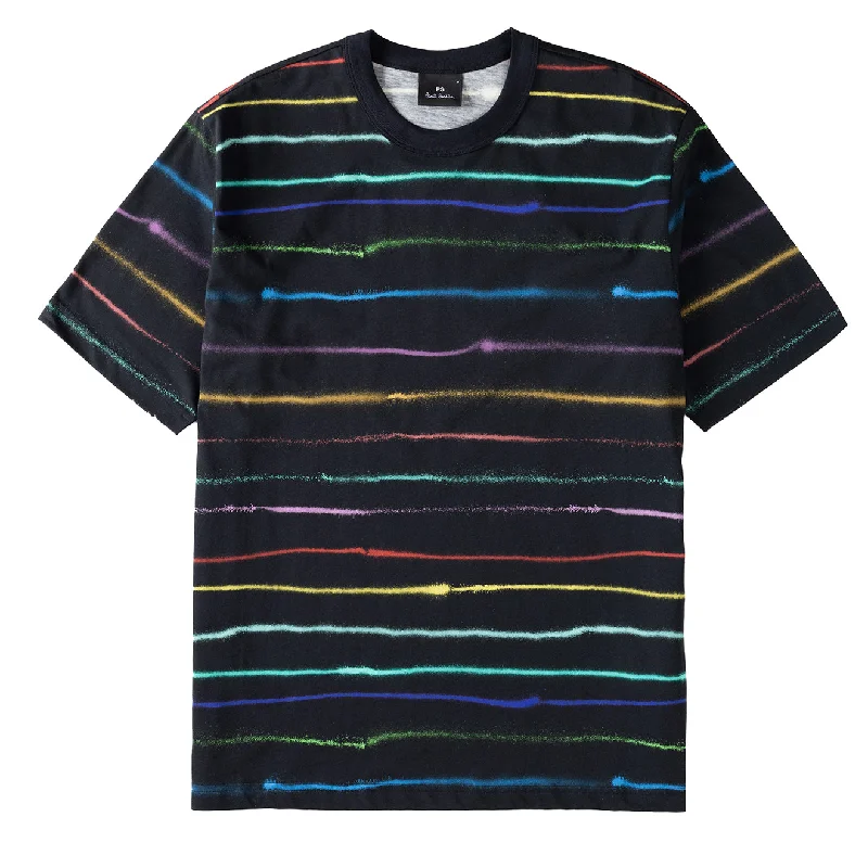 Stylish Men's HenleysPaul Smith Striped T-Shirt Black