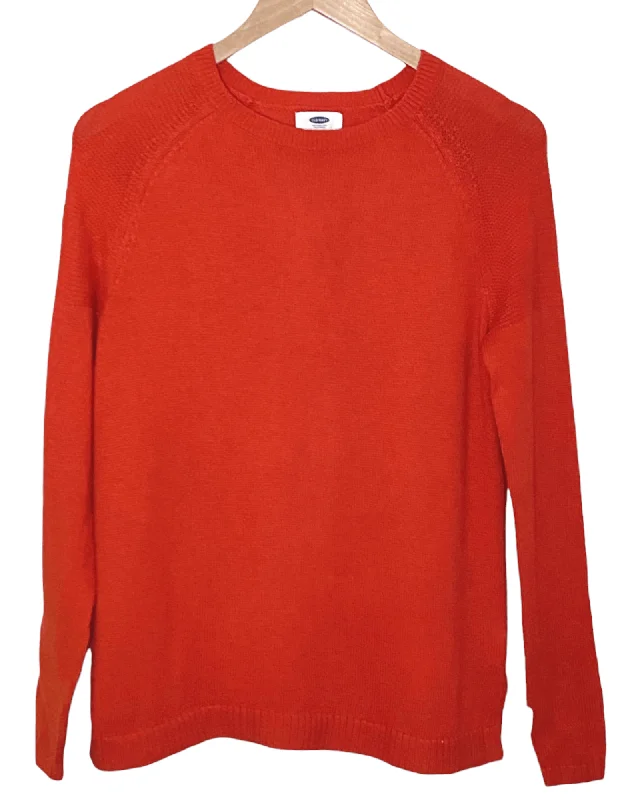Men's Sweaters with Dropped ShouldersWarm Autumn Flame Crewneck Sweater