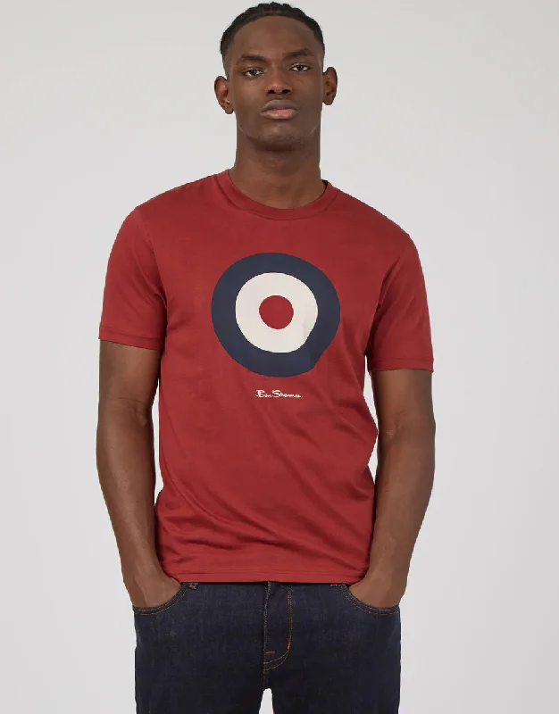 Casual Men's T-ShirtsBen Sherman Signature Target Claret T-Shirt