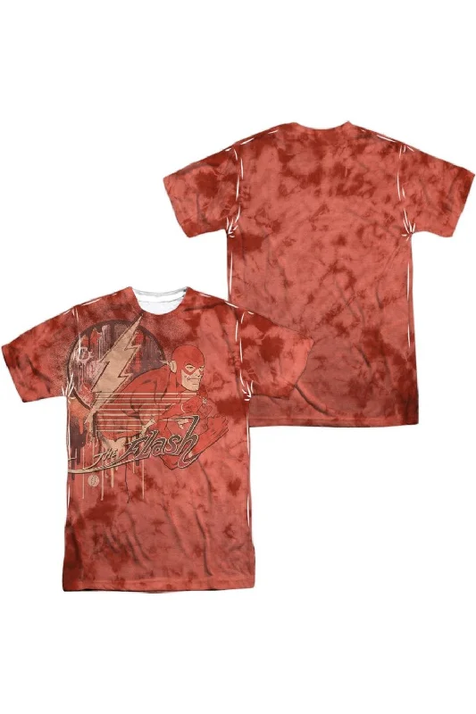 Layered Men's VestsDC Comics Flash Charge Ahead (Front/Back Print) Short Sleeve Adult 100% Poly Crew Tee / T-Shirt Layered Men's VestsDC Comics Flash Charge Ahead (Front/Back Print) Short Sleeve Adult 100% Poly Crew Tee / T-Shirt