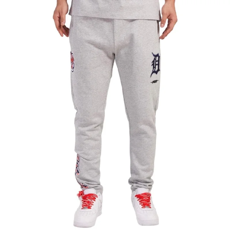 Men's Pants with Water-Resistant FabricPro Standard Detroit Tigers Brushed Back French Terry Joggers (Heather Grey) Men's Pants with Water-Resistant FabricPro Standard Detroit Tigers Brushed Back French Terry Joggers (Heather Grey)