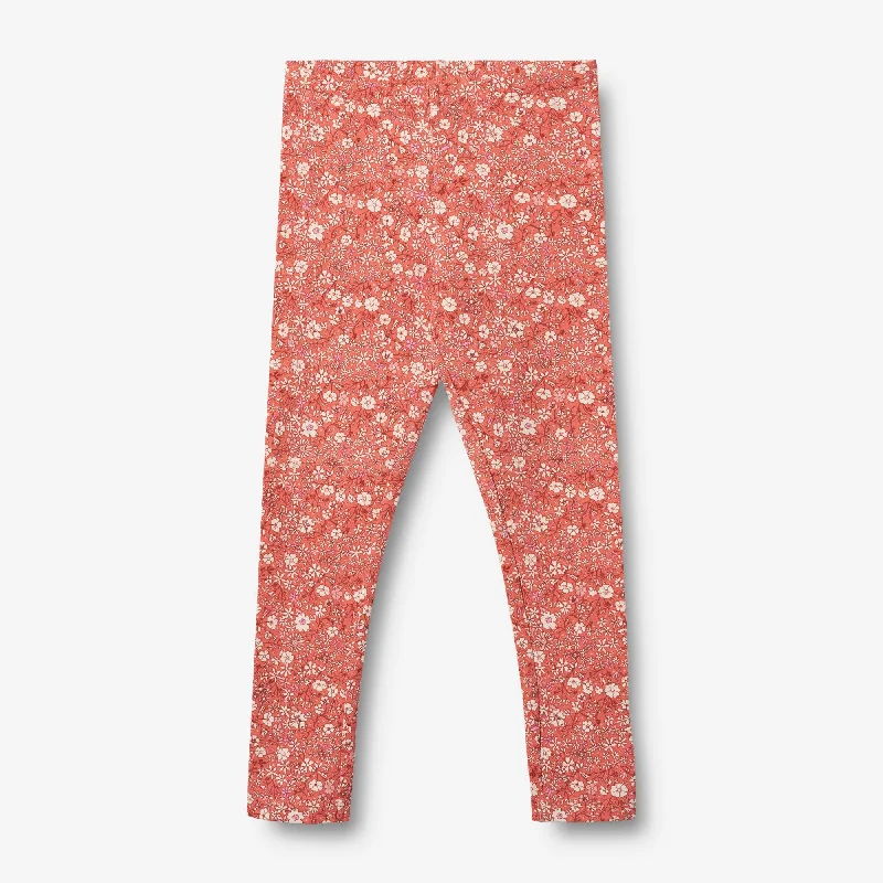 Men's Patterned Pants with Camouflage PrintsJersey Leggings Jules - coral flowers