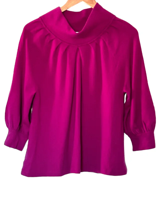 Men's Sweaters for SpringCool Winter Ruby Cashmere Pleated Sweater