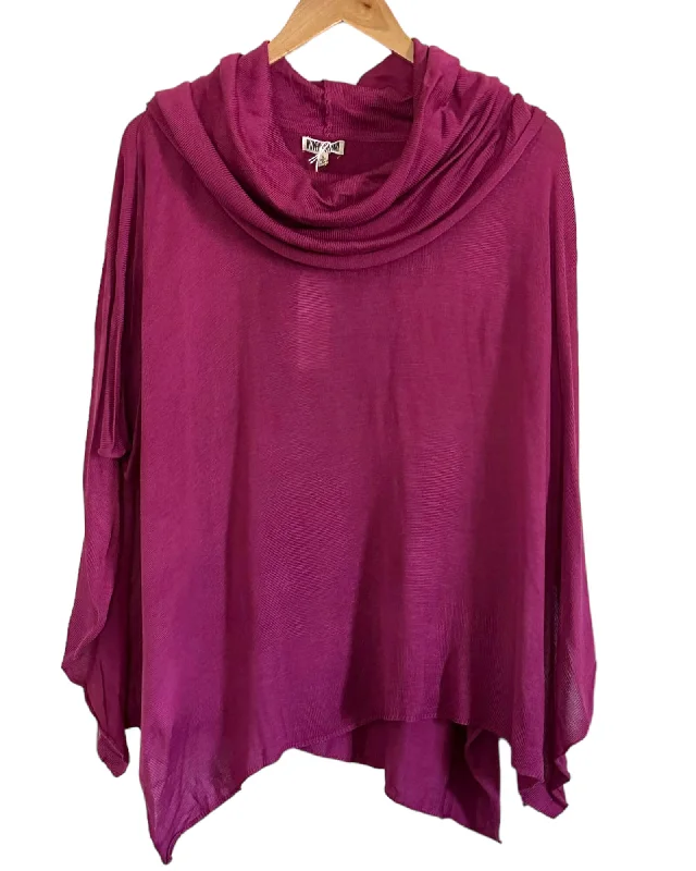 Men's Sweaters for Cold WeatherCool Winter Pink Cyclamen Poncho