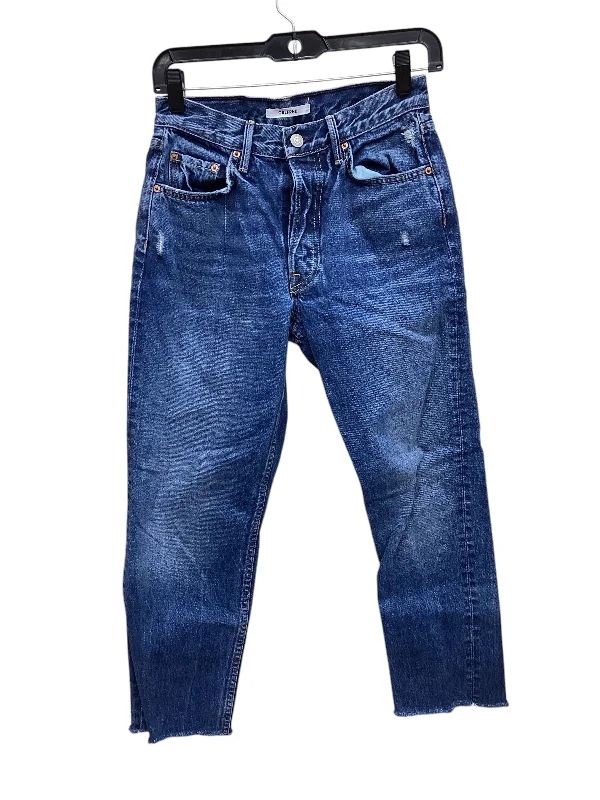 Men's Jeans with a Distressed LookJeans Straight By Clothes Mentor In Blue Denim, Size: 2 Men's Jeans with a Distressed LookJeans Straight By Clothes Mentor In Blue Denim, Size: 2