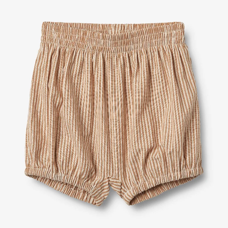 Men's Pants with Hidden ButtonsShorts Ollie - caramel stripe