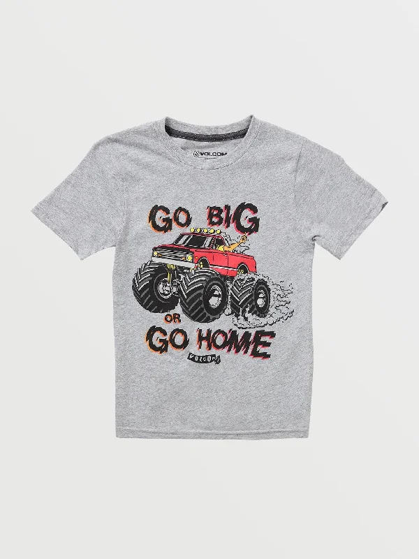 Men's Shirts with Lace-Up HemlinesGoing Big Short Sleeve T-Shirt - Athletic Heather