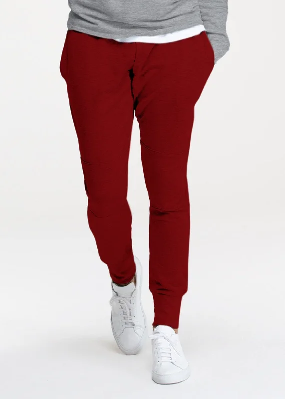 Men's Patterned Pants with Geometric DesignsSWET Jogger | Claret