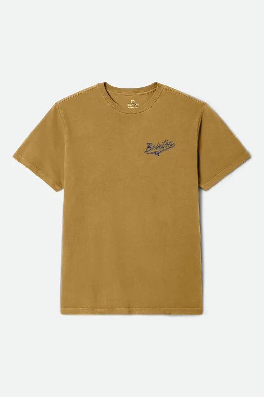 Men's Short-Sleeved ShirtsThe League S/S Standard T-Shirt - Dijon Worn Wash