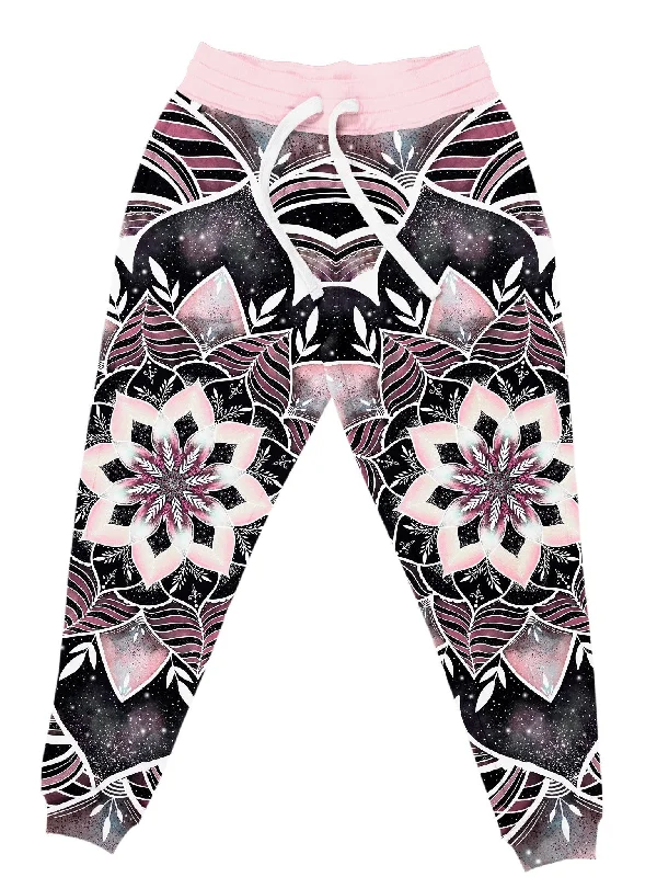 Men's Pants with Contrast WaistbandsGalactic Rose Unisex Joggers