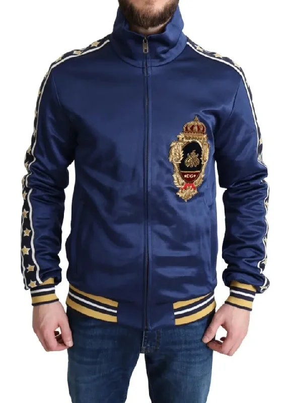 Men's Sweaters for AutumnDolce & Gabbana Heraldic Patch Striped King Bee Men's Sweater (Pre-Owned) Men's Sweaters for AutumnDolce & Gabbana Heraldic Patch Striped King Bee Men's Sweater (Pre-Owned)