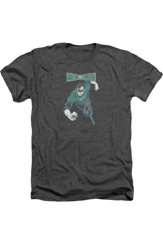 Men's Shirts with Patch PocketsDC Comics Desaturated Green Lantern Adult Heather Tee / T-Shirt Men's Shirts with Patch PocketsDC Comics Desaturated Green Lantern Adult Heather Tee / T-Shirt
