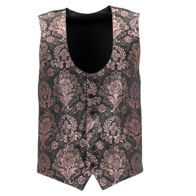 Dolce & Gabbana Martini Waistcoat in Black Polyester