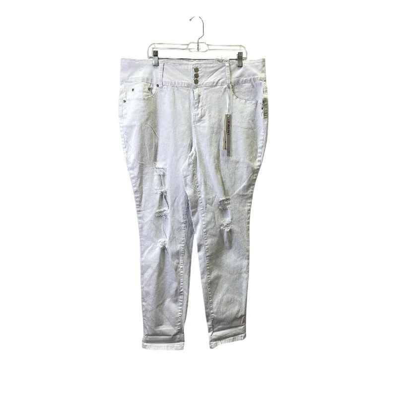 Light Blue Denim Men's JeansJeans Skinny By Eighty Eight In White, Size:20