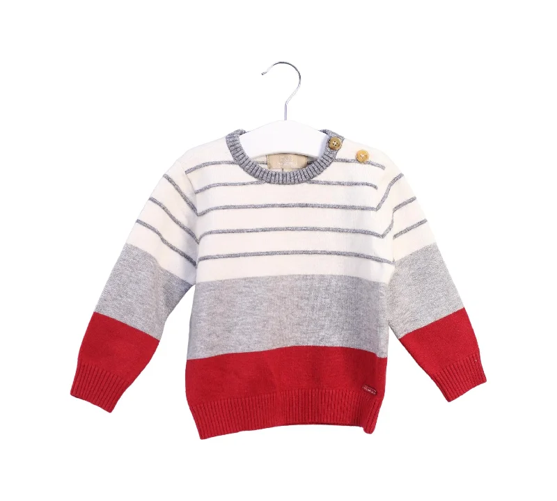 Men's Sweaters with Built-In ScarvesChickeeduck Knit Sweater 18-24M