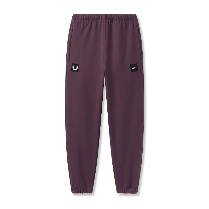 Comfortable Men's Joggers0655. Tech-Terry™ Oversized Sweats - Deep Purple "Patch"