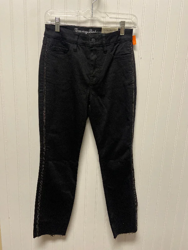 High-Waisted Bootcut Men's JeansJeans Straight By Tommy Bahama In Black Denim, Size: 2 High-Waisted Bootcut Men's JeansJeans Straight By Tommy Bahama In Black Denim, Size: 2