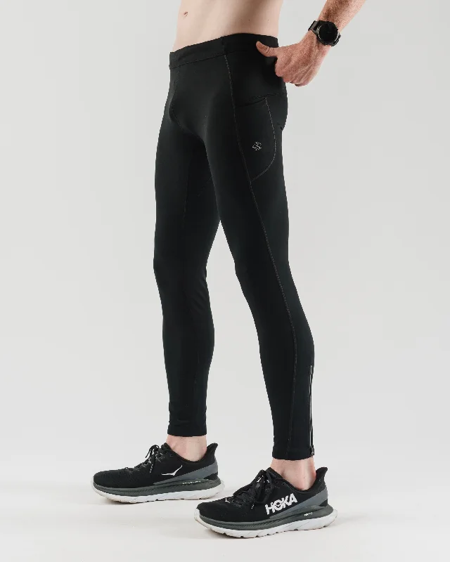 Men's Pants with Faux Leather PatchesPocket Tightz