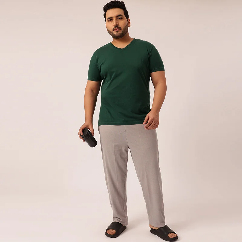 Men's High-Waisted Pants for a Retro StylePure Cotton Comfort  Plus Size Pyjamas