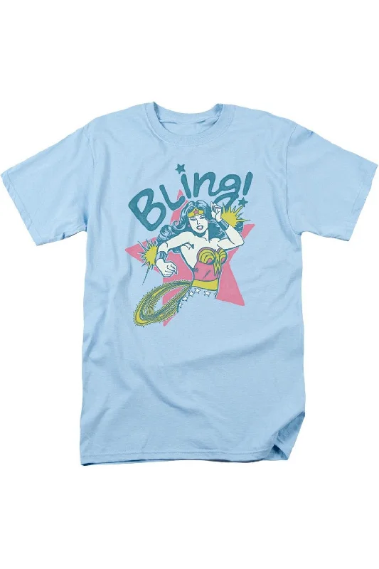 Patterned Men's Hawaiian ShirtsDC Comics Bling Short Sleeve Adult Tee / T-Shirt