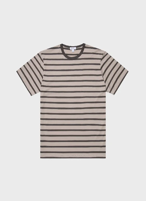 Men's Shirts with Checkered PatternsMen's Classic T-shirt in Ash Grey/Charcoal