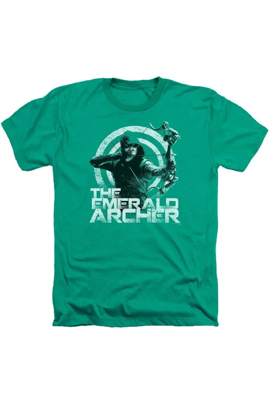 Men's Shirts with Asymmetrical HemlinesArrow Archer Adult Heather Tee / T-Shirt