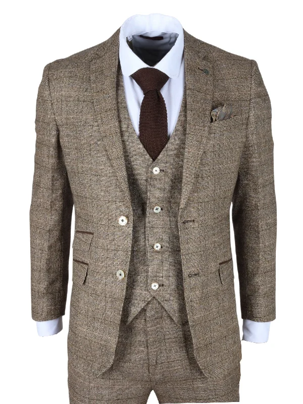 Liam 3 Piece Suit Checked Slim Fit Formal Dress