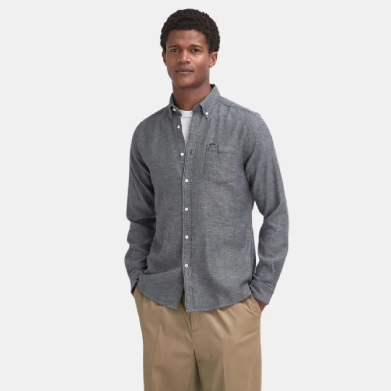 Men's Minimalist Shirts for a Clean LookBuckley Tailored Long-Sleeved Shirt (Grey Marl) Men's Minimalist Shirts for a Clean LookBuckley Tailored Long-Sleeved Shirt (Grey Marl)