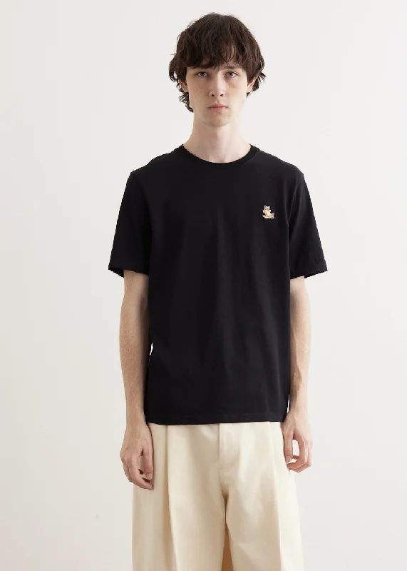 Men's Shirts with Geometric PatternsChillax Fox Patch Regular T-Shirt