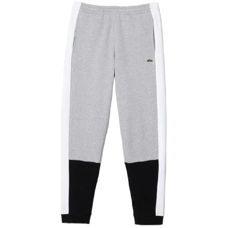 Men's Formal Trousers for BusinessLacoste Regular Fit Colorblock Joggers (Grey/Black/White) XH1300-51 Men's Formal Trousers for BusinessLacoste Regular Fit Colorblock Joggers (Grey/Black/White) XH1300-51
