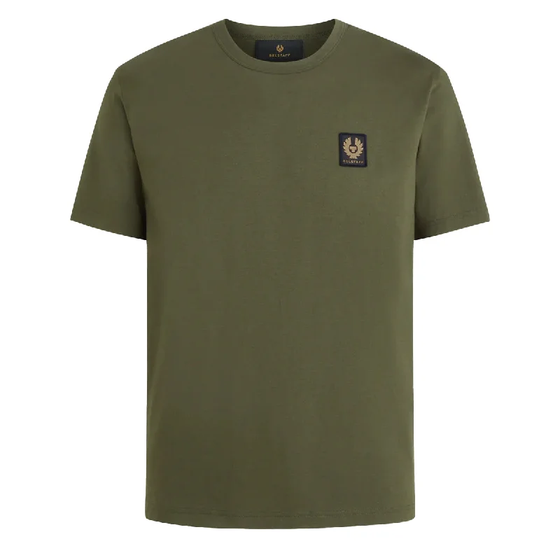 Men's Shirts for Outdoor ActivitiesBelstaff Cotton Jersey T-Shirt Tile Green