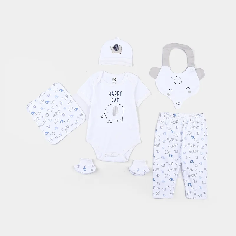 Infant Boys Cotton Interlock 6 Pieces Set