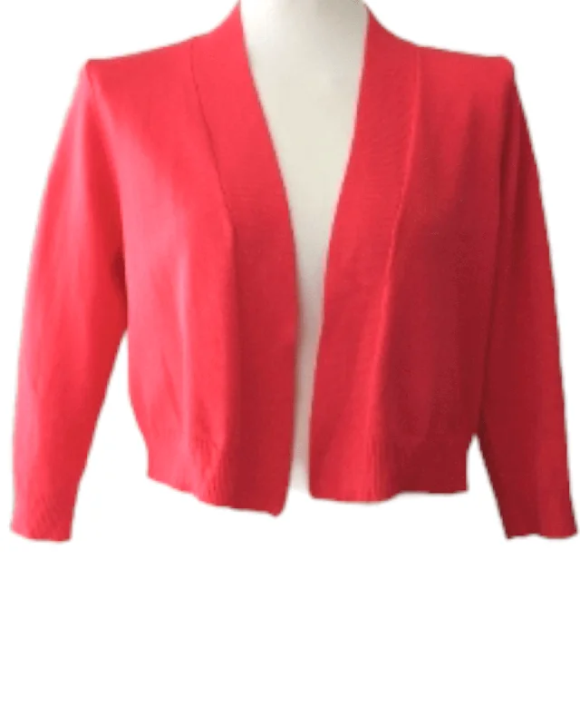 Men's Sweaters with Roll-Neck DesignsWarm Spring Coral Reef Open Cardigan