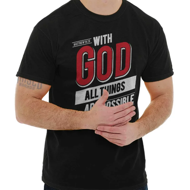 Men's Pattern-Play Shirts for a Fun TwistAll Things Are Possi T Shirt